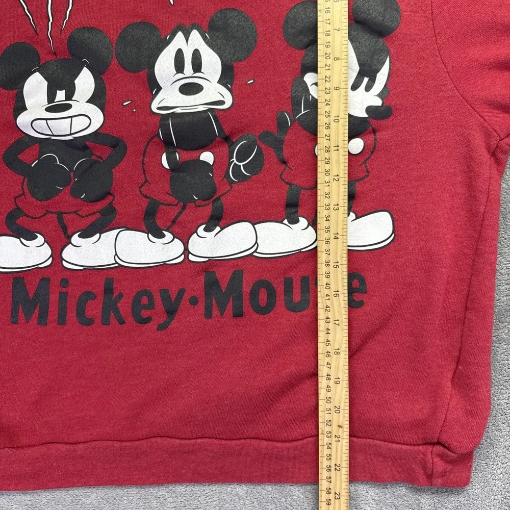 Vintage 90's Disney Mickey Mouse‎ Club Emotions Red Sweatshirt Sz XL (15/17)